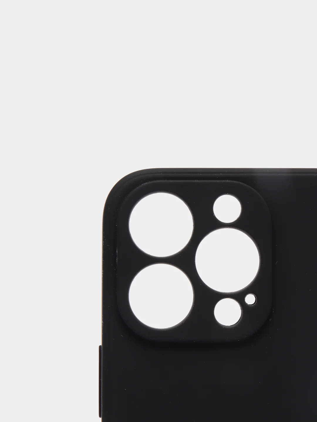 Черный чехол iPhone 13 Pro Max, силиконовый на айфон про макс