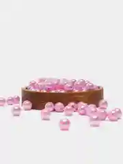 Розовый бусины разноцветные блестящие 6 мм, цветные, 10 грамм, 50 штук в упаковке