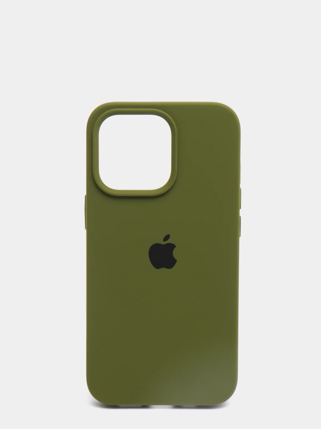 Лесной зеленый чехол Silicone Case для iPhone 13 Pro с закрытым низом