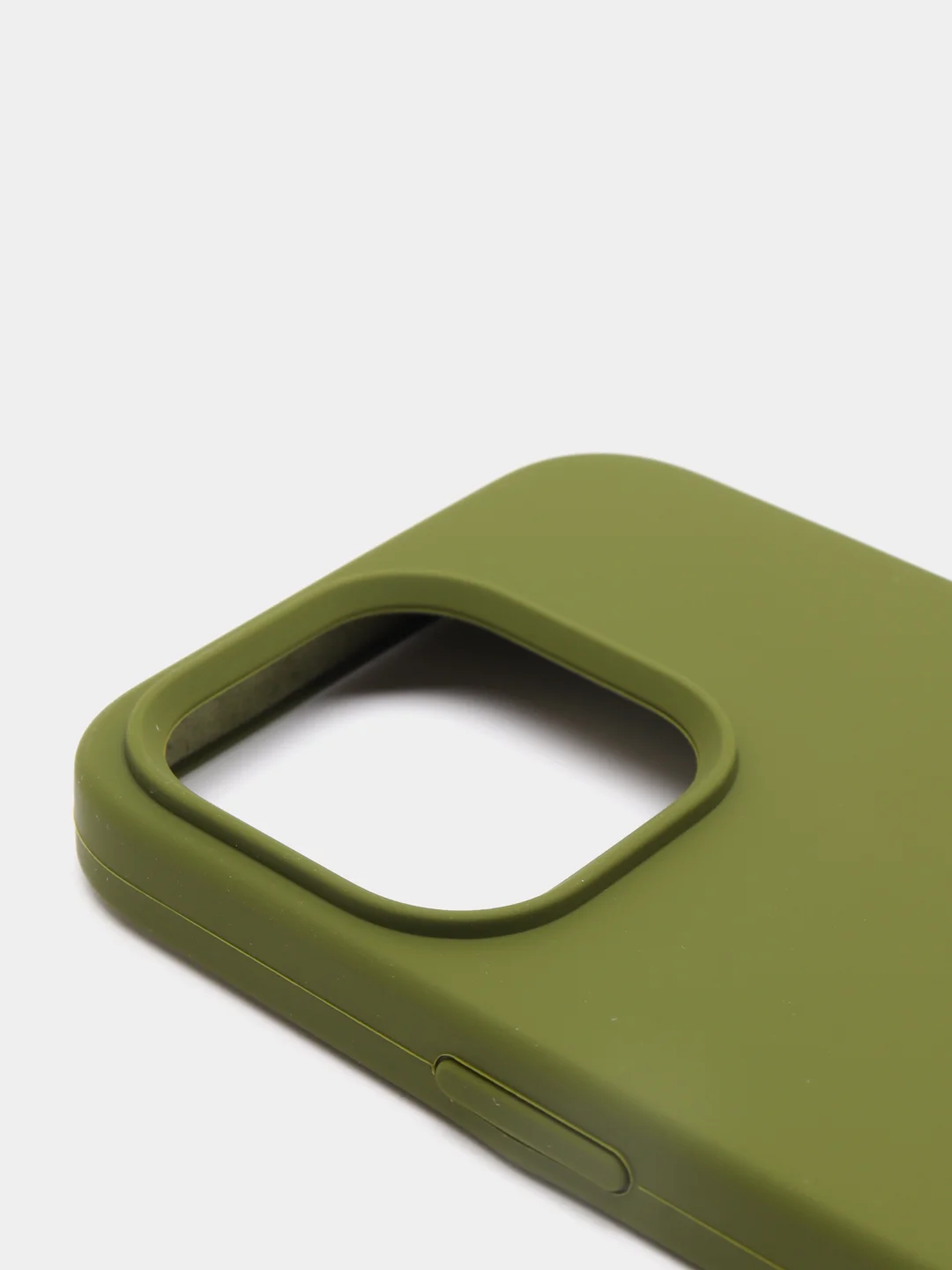 Лесной зеленый чехол Silicone Case для iPhone 13 Pro с закрытым низом