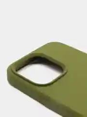 Лесной зеленый чехол Silicone Case для iPhone 13 Pro с закрытым низом
