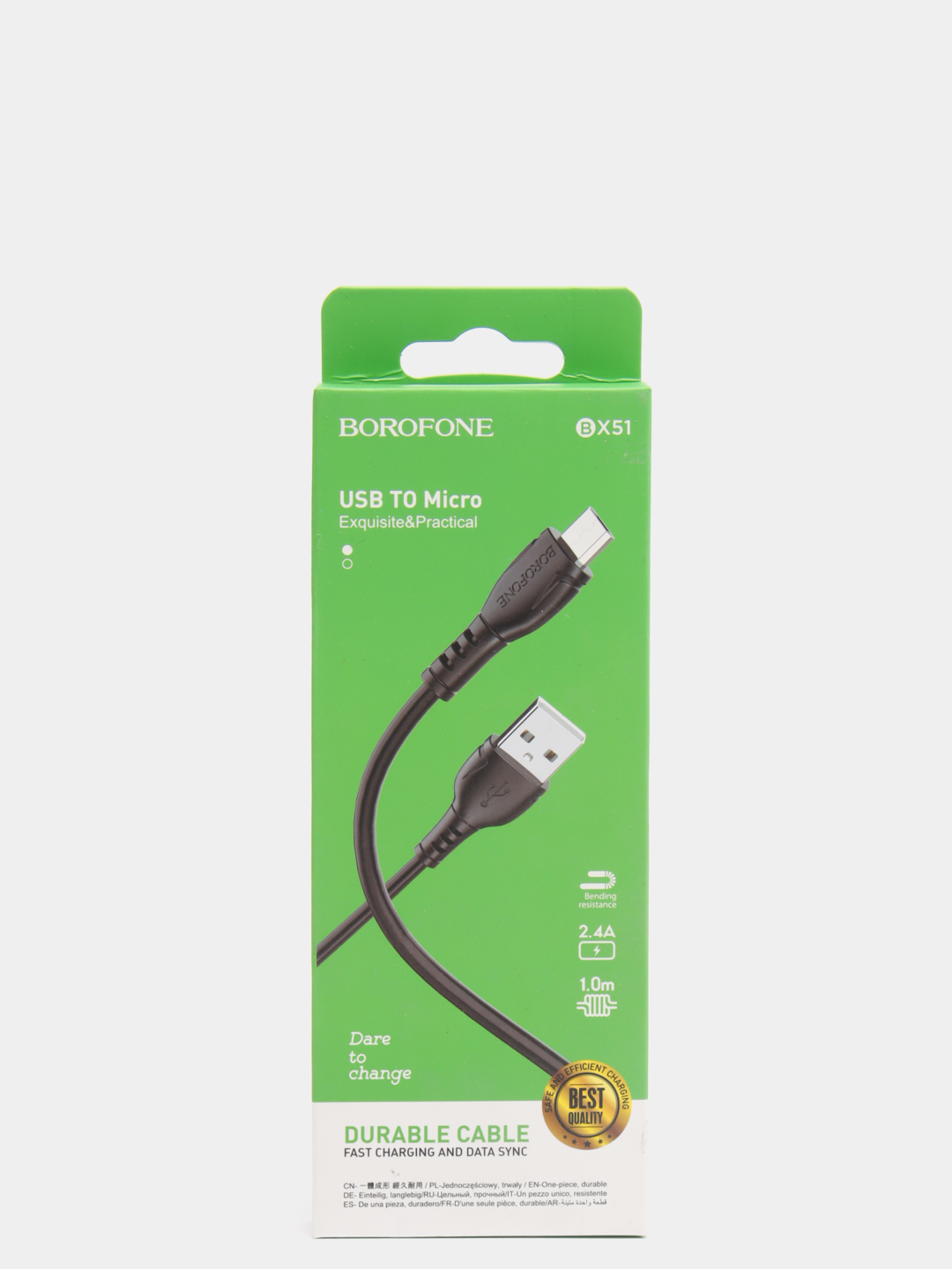 Кабель для зарядки USB - Type-C / USB - Lightning(Apple Iphone)/ Micro,  Borofone BX51 купить по цене 97.33 ₽ в интернет-магазине Магнит Маркет