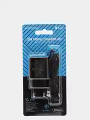 Зарядное устройство Borofone BA52A 1xUSB до 2.1А с кабелем Type-C, огнестойкий, ABS+PC