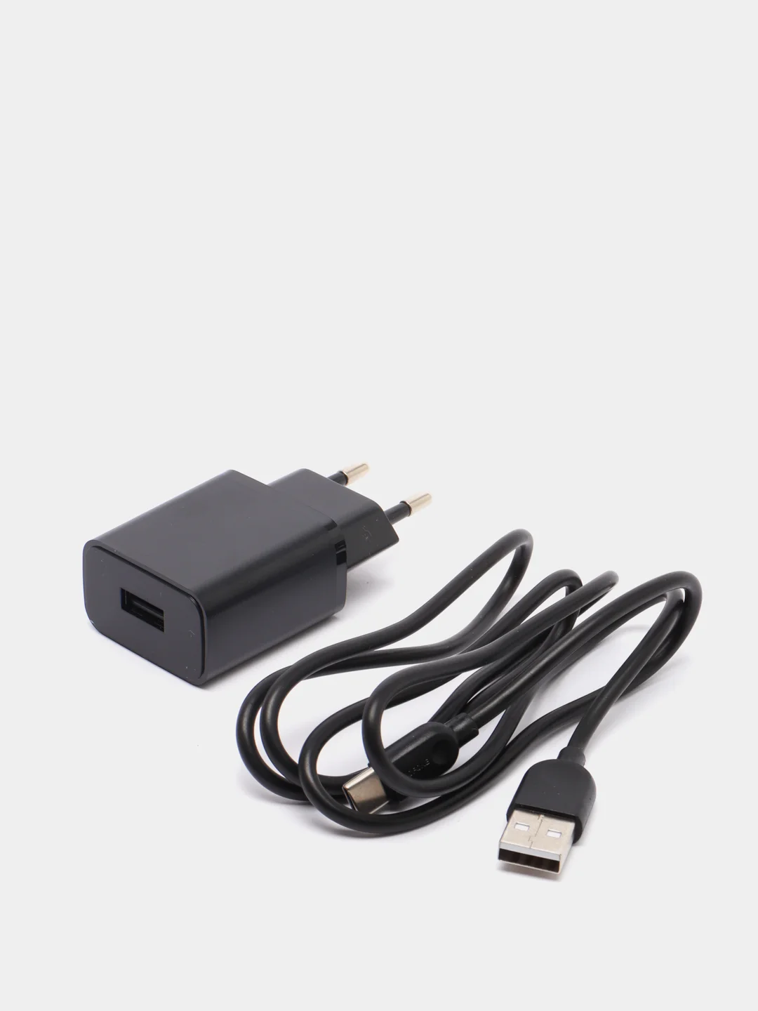 Зарядное устройство Borofone BA52A 1xUSB до 2.1А с кабелем Type-C, огнестойкий, ABS+PC