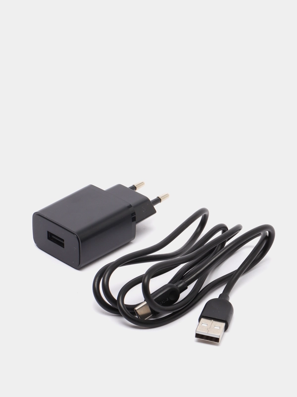 Зарядное устройство Borofone BA52A 1xUSB до 2.1А с кабелем Type-C, огнестойкий, ABS+PC