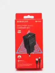 Блок питания сетевой USB Borofone BA59A, пластик огнестойкий, QC3.0, 18W, Micro-USB