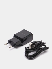 Блок питания сетевой USB Borofone BA59A, пластик огнестойкий, QC3.0, 18W, Micro-USB