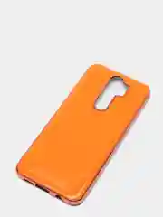 Оранжевый чехол Xiaomi Redmi Note 8 Pro, Сяоми Редми Нот 8 Про силиконовый с глянцевой рамкой