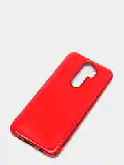 Красный чехол Xiaomi Redmi Note 8 Pro, Сяоми Редми Нот 8 Про силиконовый с глянцевой рамкой