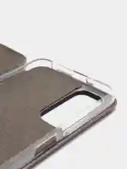 Серебряный чехол-книжка Xiaomi Redmi Note 11 4G, Redmi Note 11S, Сяоми Редми Нот 11 4G, Нот 11С