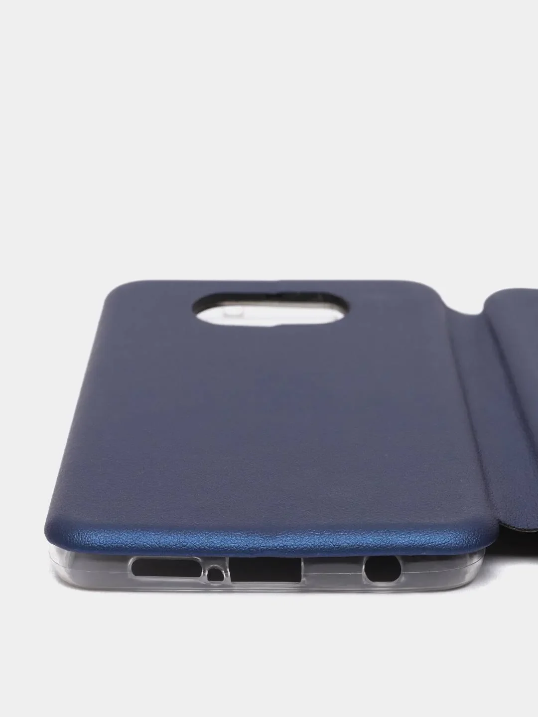 Синий чехол книжка Xiaomi Poco X3 / X3 Pro с магнитом