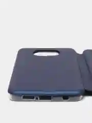 Синий чехол книжка Xiaomi Poco X3 / X3 Pro с магнитом