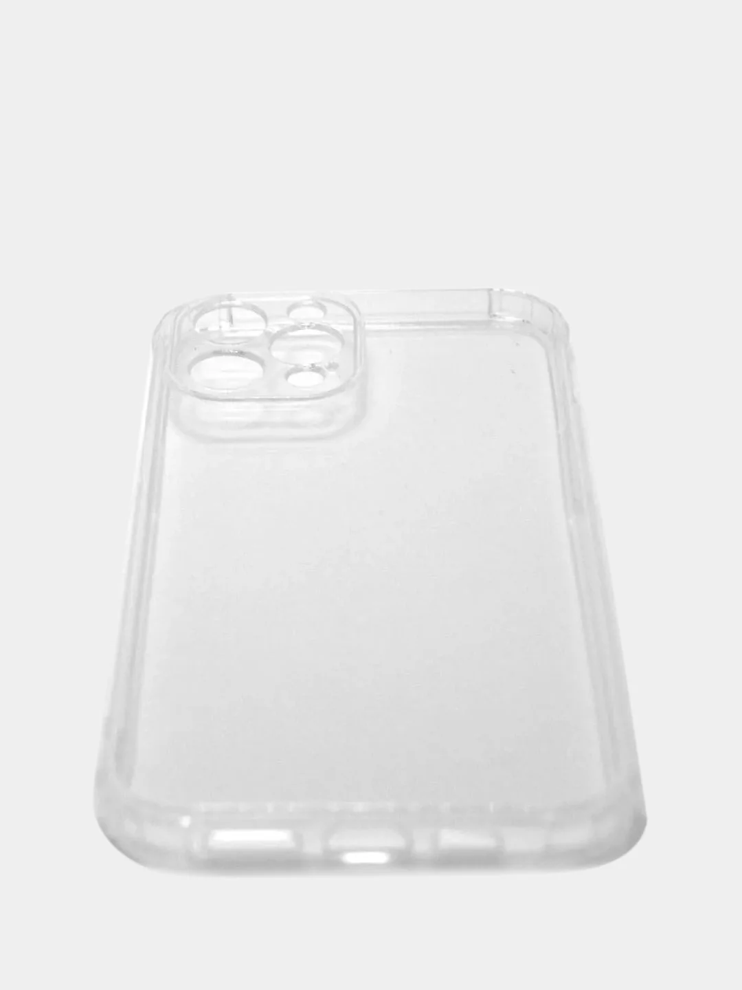 Чехол противоударный iPhone 12 PRO MAX силиконовый прозрачный с защитой камер, усиленный