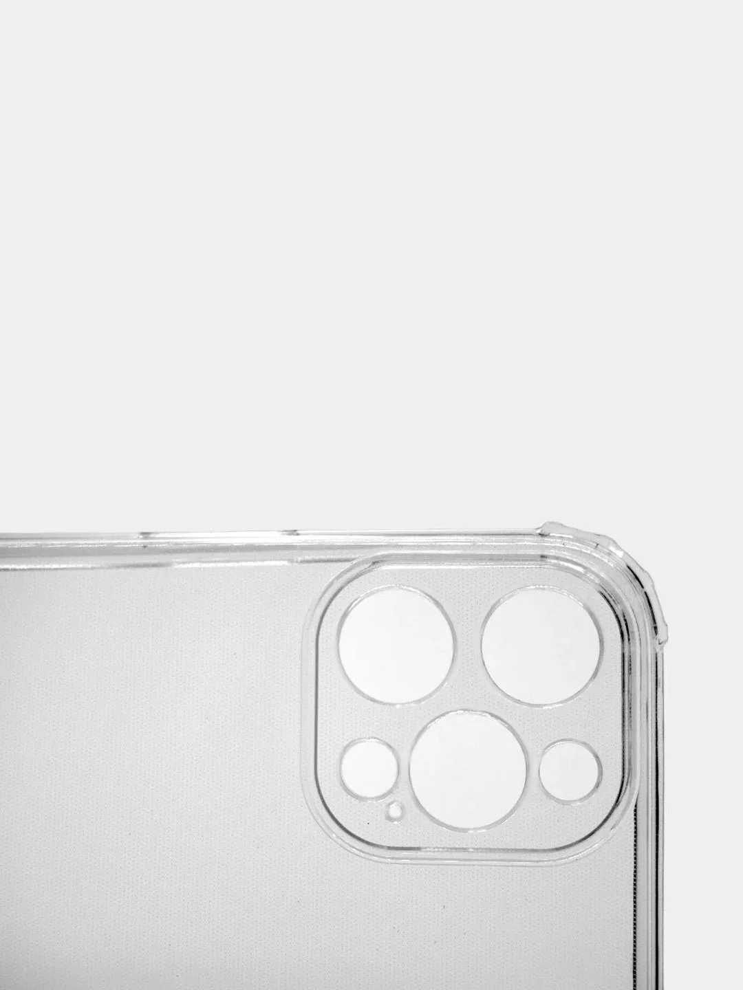 Чехол противоударный iPhone 12 PRO MAX силиконовый прозрачный с защитой камер, усиленный