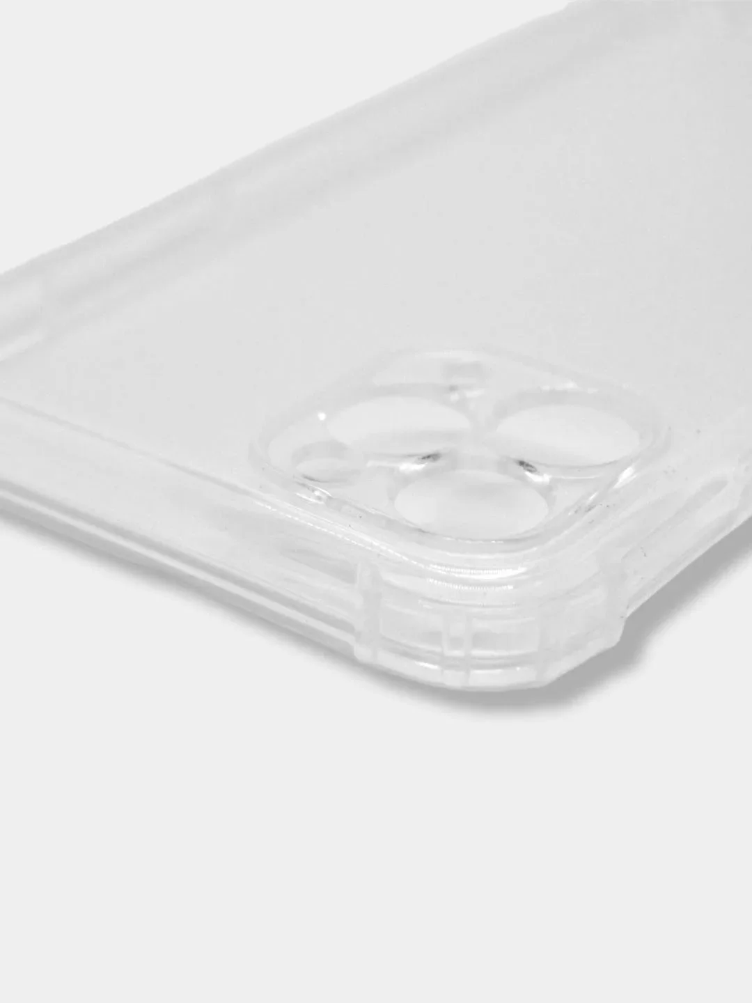 Силиконовый чехол iPhone 11 PRO MAX усиленные углы, защита вокруг камер, прозрачный
