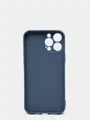 Темно-синий силиконовый чехол с шёлковым покрытием для iPhone 13 Mini, 13 Pro Max