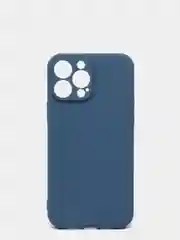 Темно-синий силиконовый чехол с шёлковым покрытием для iPhone 13 Mini, 13 Pro Max