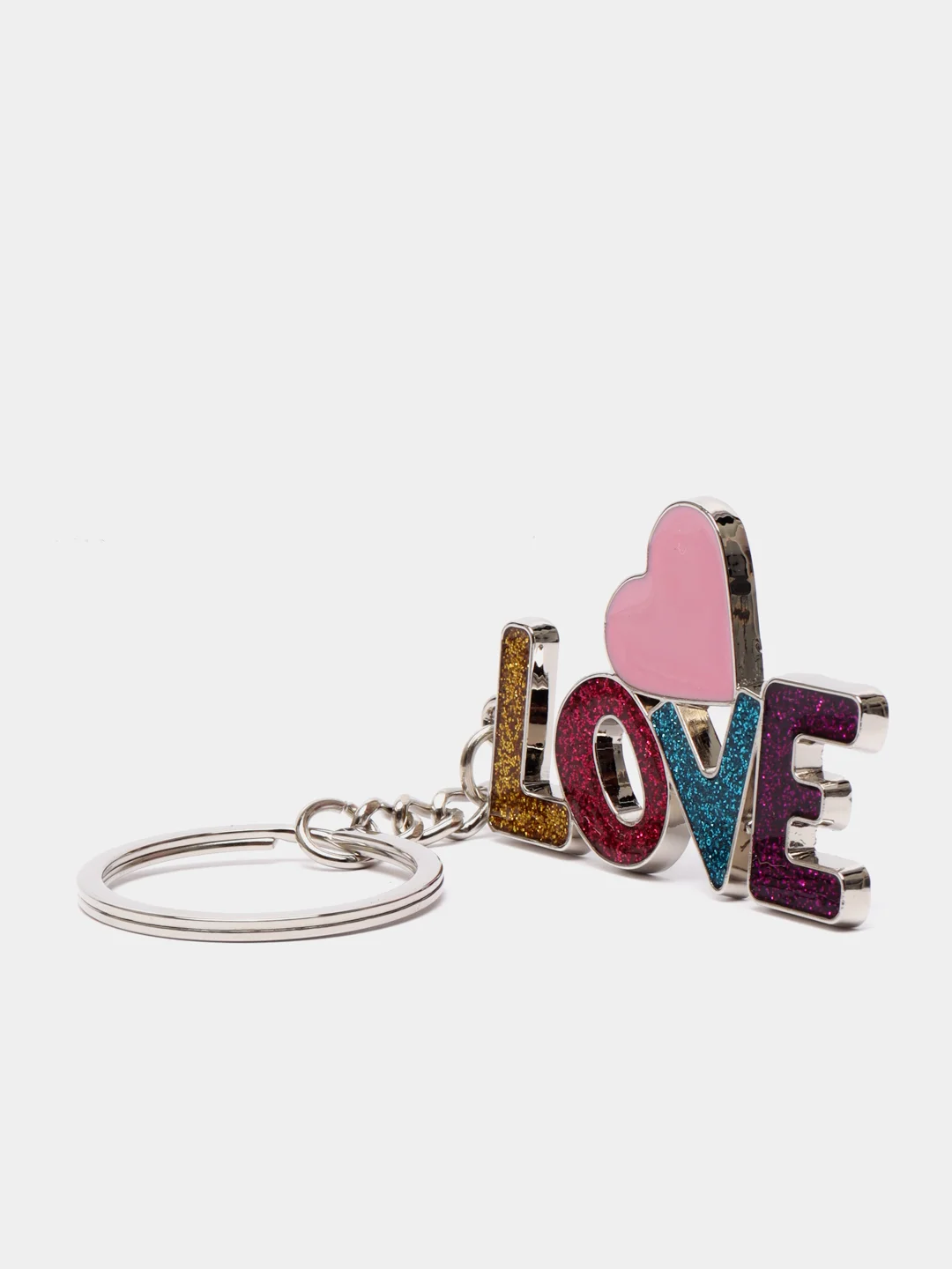 Голубой брелок LOVE