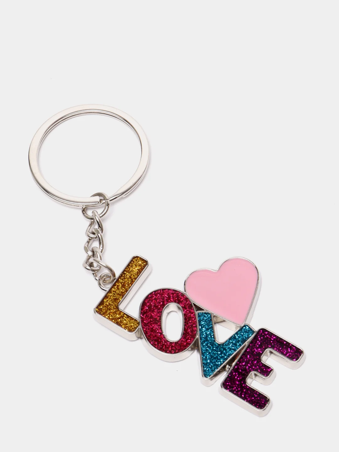 Голубой брелок LOVE