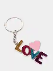 Голубой брелок LOVE
