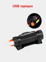 Фонарь налобный cо встроенным аккумулятором и зарядом от USB, регулировкой угла свечения