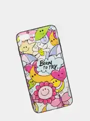 Желтый чехол силиконовый WK Design с принтом для iPhone 7/8; 7plus/8plus; X