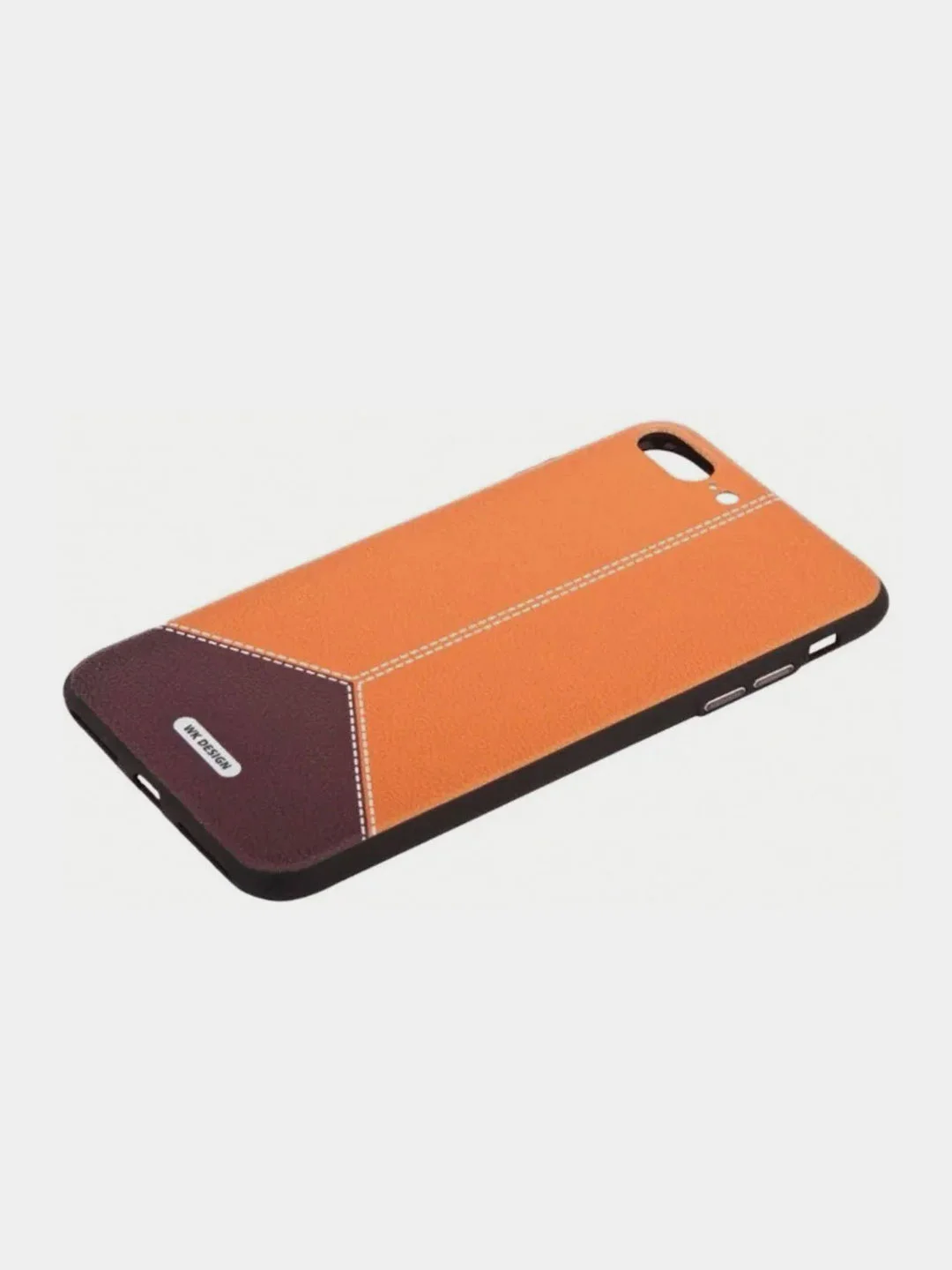 Коричневый чехол силиконовый WK Design с принтом для iPhone 7/8; 7plus/8plus; X
