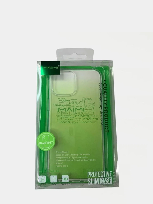 Силиконовый прозрачный чехол Maimi для iPhone 12 Pro Max 6.7