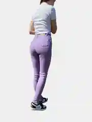 Сиреневый джинсы skinny женские зауженные, с высокой посадкой