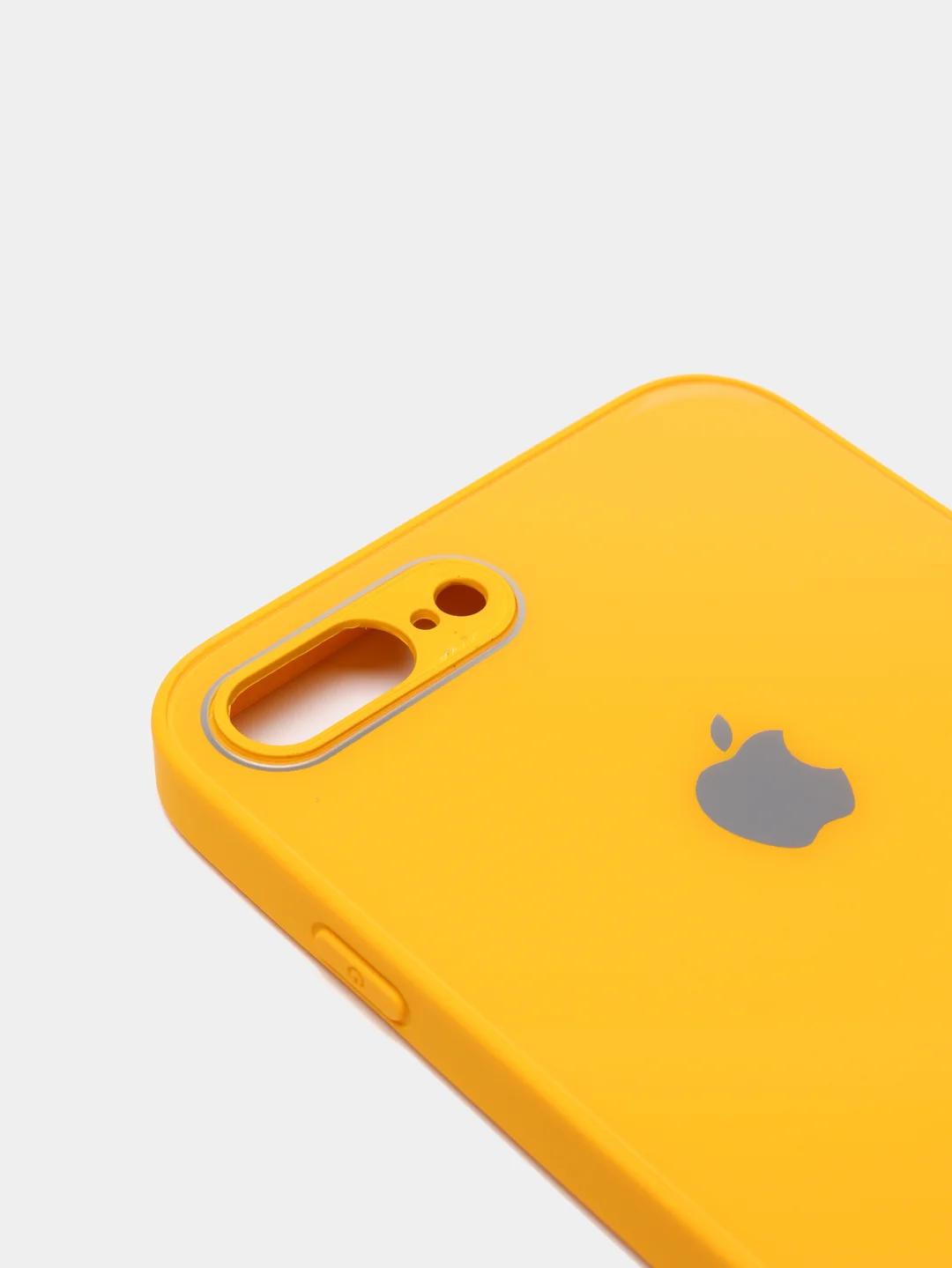 Горчичный чехол для iPhone 11, 12, 13, 12 Pro Max, 12 Pro, силиконовый, со стеклянной панелью