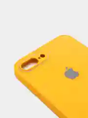 Горчичный чехол для iPhone 11, 12, 13, 12 Pro Max, 12 Pro, силиконовый, со стеклянной панелью