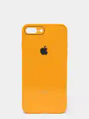 Горчичный чехол для iPhone 11, 12, 13, 12 Pro Max, 12 Pro, силиконовый, со стеклянной панелью