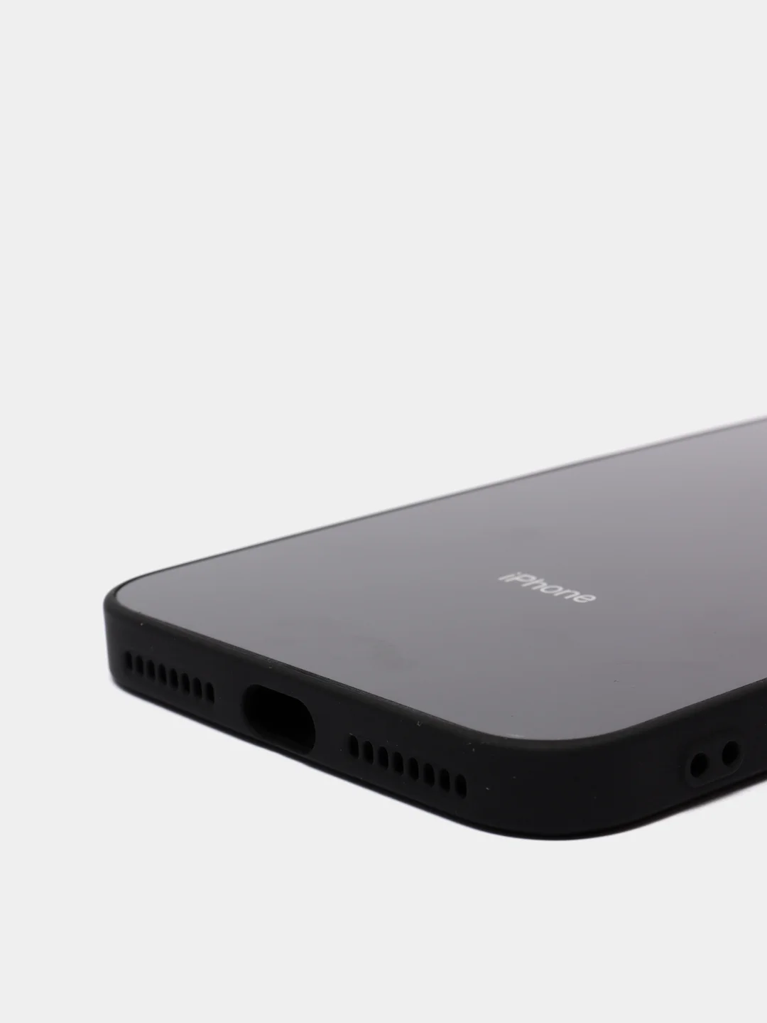Фуксия чехол для iPhone 11, 12, 13, 12 Pro Max, 12 Pro, силиконовый, со стеклянной панелью