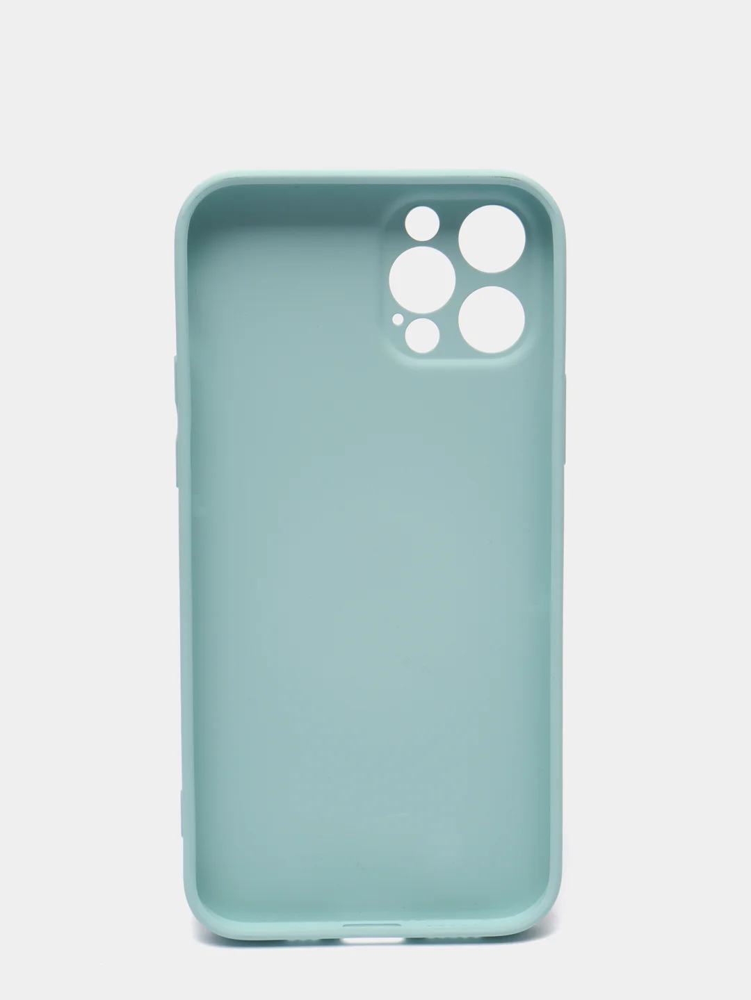 Светло-синий чехол для iPhone 11, 12, 13, 12 Pro Max, 12 Pro, силиконовый, со стеклянной панелью