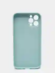 Светло-синий чехол для iPhone 11, 12, 13, 12 Pro Max, 12 Pro, силиконовый, со стеклянной панелью