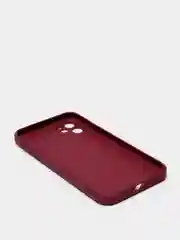 Бордовый чехол для iPhone 11, 12, 13, 12 Pro Max, 12 Pro, силиконовый, со стеклянной панелью