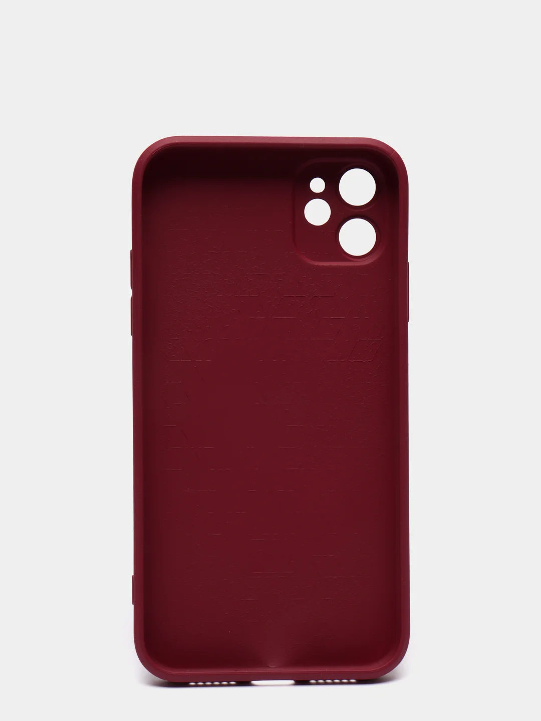 Бордовый чехол для iPhone 11, 12, 13, 12 Pro Max, 12 Pro, силиконовый, со стеклянной панелью