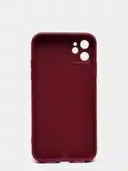 Бордовый чехол для iPhone 11, 12, 13, 12 Pro Max, 12 Pro, силиконовый, со стеклянной панелью
