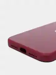 Бордовый чехол для iPhone 11, 12, 13, 12 Pro Max, 12 Pro, силиконовый, со стеклянной панелью