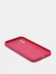 Тёмно-розовый чехол для iPhone 11, 12, 13, 12 Pro Max, 12 Pro, силиконовый, со стеклянной панелью