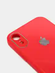 Алый чехол для iPhone 11, 12, 13, 12 Pro Max, 12 Pro, силиконовый, со стеклянной панелью