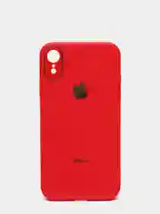 Алый чехол для iPhone 11, 12, 13, 12 Pro Max, 12 Pro, силиконовый, со стеклянной панелью