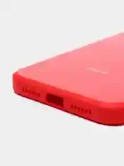 Алый чехол для iPhone 11, 12, 13, 12 Pro Max, 12 Pro, силиконовый, со стеклянной панелью