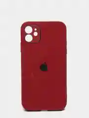 Багровый чехол для iPhone 11, 12, 13, 12 Pro Max, 12 Pro, силиконовый, со стеклянной панелью