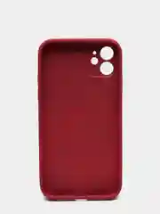 Багровый чехол для iPhone 11, 12, 13, 12 Pro Max, 12 Pro, силиконовый, со стеклянной панелью