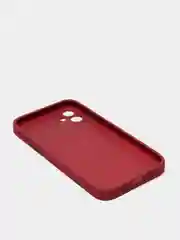 Багровый чехол для iPhone 11, 12, 13, 12 Pro Max, 12 Pro, силиконовый, со стеклянной панелью
