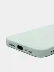 Мятный чехол для iPhone 11, 12, 13, 12 Pro Max, 12 Pro, силиконовый, со стеклянной панелью
