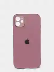 Аметистовый чехол для iPhone 11, 12, 13, 12 Pro Max, 12 Pro, силиконовый, со стеклянной панелью