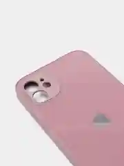Аметистовый чехол для iPhone 11, 12, 13, 12 Pro Max, 12 Pro, силиконовый, со стеклянной панелью