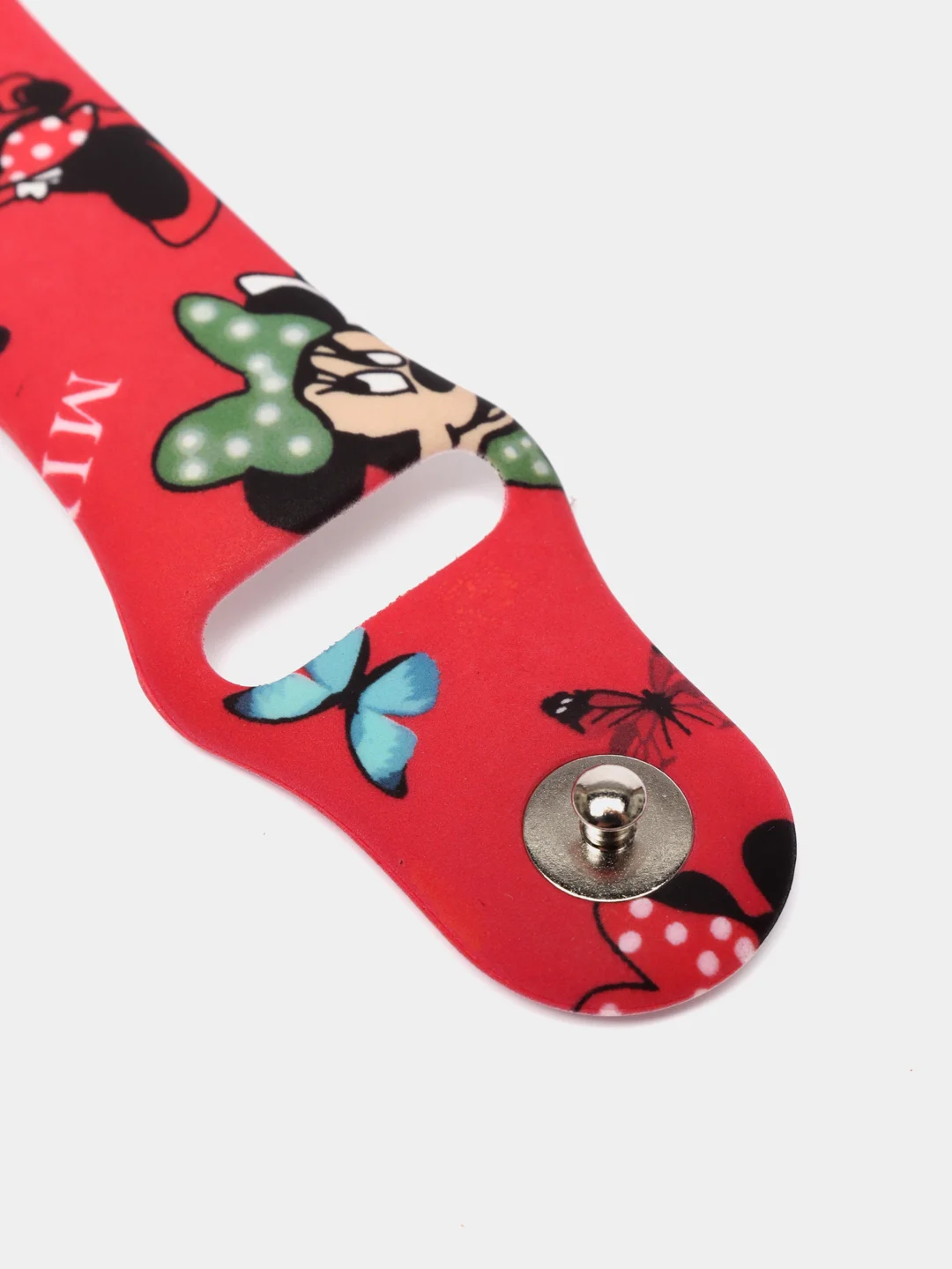 Тёмно-бордовый ремешок силиконовый с рисунком для Apple Watch
